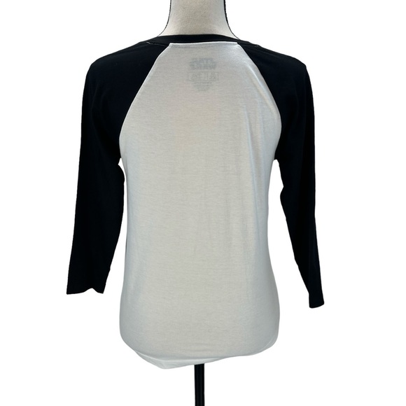 Star Wars Long Sleeve Leia A Force To Be Reckoned With Baseball Style T-Shirt - Picture 3 of 9